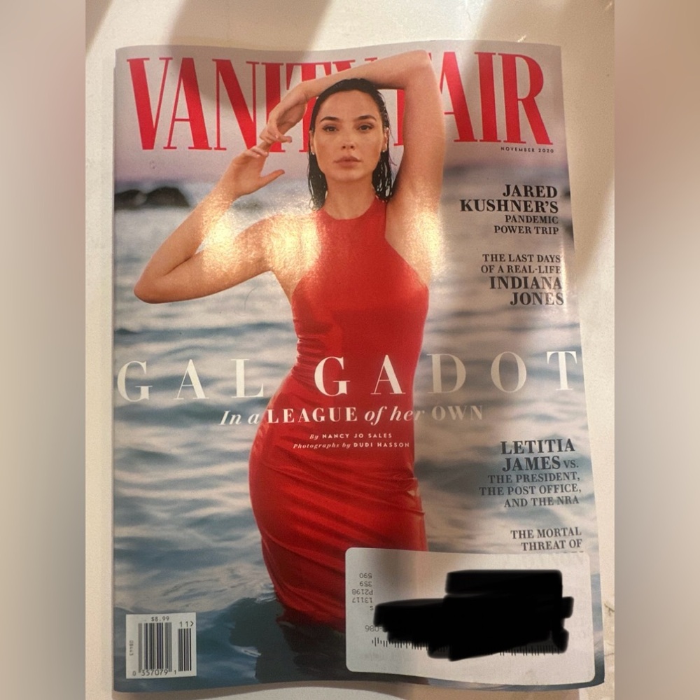 Vanity Fair Novemeber 2020 Gal Gadot Magazine